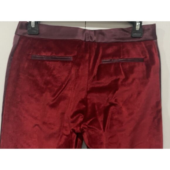 Altuzarra for Target Tuxedo Pants Womens Size 2 Red Velvet Straight Leg Ankle - Picture 12 of 13